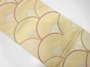 アンティーク　青海波に若松模様織り出し袋帯(着用可)